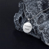 Sterling Silver 2025 Graduation Necklace Personalized Text and Birthstone Class Pendant Necklace