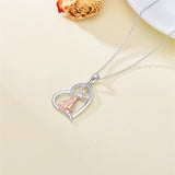 Sterling Silver Violinist Music Pendant Necklace