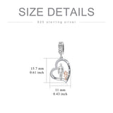 Sterling Silver Father Daughter Mother Daughter Charm Beads