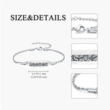 Sterling Silver Turquoise Hawthorn Flower Daisy Tree of Life Urn Bracelet for Ashes