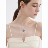 Sterling Silver Tree of Life Urn Necklaces Abalone Opal Shell Cremation Jewelry for Ashes