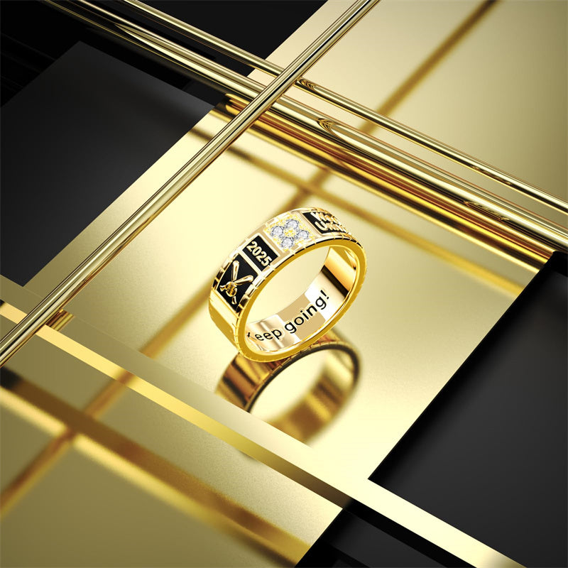 Sterling Silver Personalized Birthstone Engraved Pattern Class Band Ring For Men