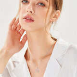 Sterling Silver Father-Daughter Pendant Necklace Engraved with Love You