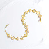 Sterling Silver Daisy Flower Bracelet