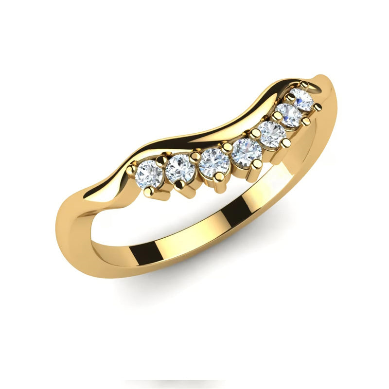 Sterling Silver Personalized Engraved Diamond Wedding Ring Set  Engagement Ring