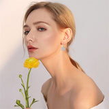 Sterling Silver Snowflake Dangle Earrings