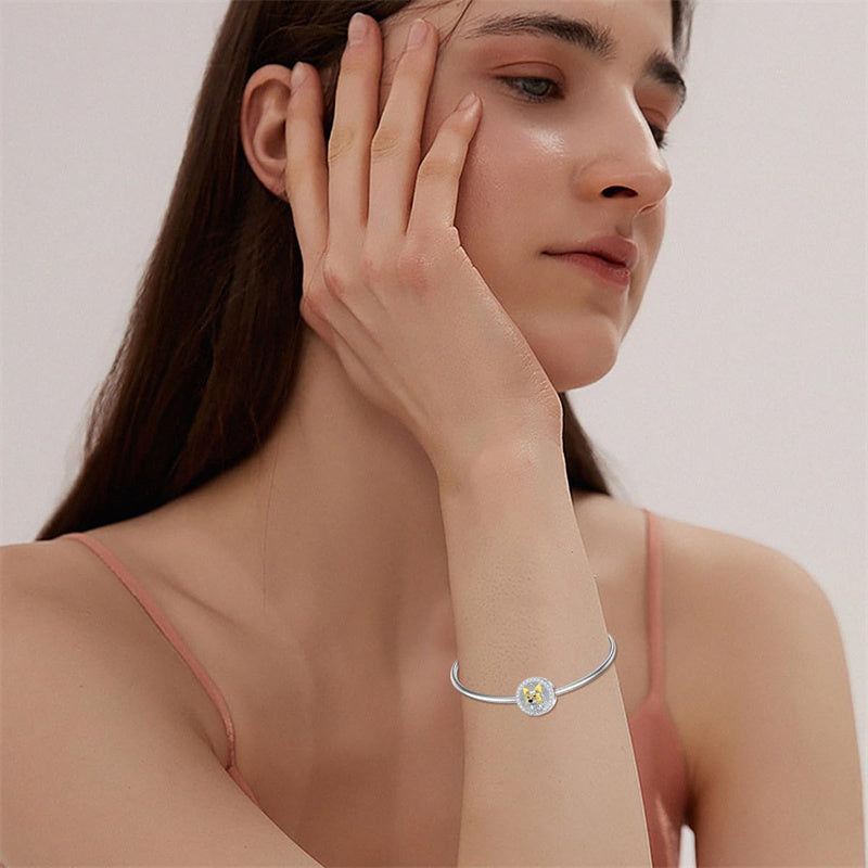 Sterling Silver Personalized Dog Breed Photo Charm Beads