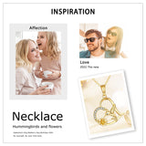 14K Gold Hummingbird Daisy Pendant Necklace