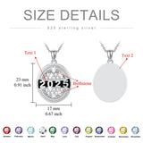 Sterling Silver Personalized Class Graduation Pendant Necklace Graduation Gift