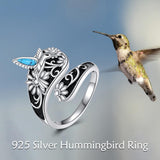 Sterling Silver Oxidized Dragonfly Butterfly Hummingbird Sea Turtle Anchor Cross Tree of Life Sunflower Spoon Ring