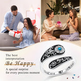 Sterling Silver Vintage Turquoise Sunflower Adjustable Spoon Ring Engraved with You Are My Sunshine