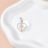 Sterling Silver Personalized Engraved Father-Daughter Charm Beads