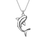 14K Gold 18K Gold Shark Pendant Necklace