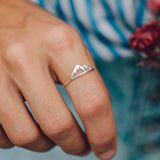 Sterling Silver Sierra Ring Mountain Ring for Women