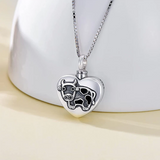 Sterling Silver Cow Urn Necklace for Ashes