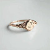 Sterling Silver Bunny Ring Rabbit and Rose/Carnation/Daisy Ring Easter Gifts Mother's Day Gift