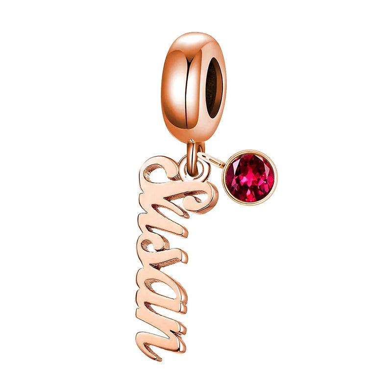 Sterling Silver Persoanlized Name Charm Beads