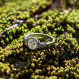 Sterling Silver Personalized Birth Flower Ring