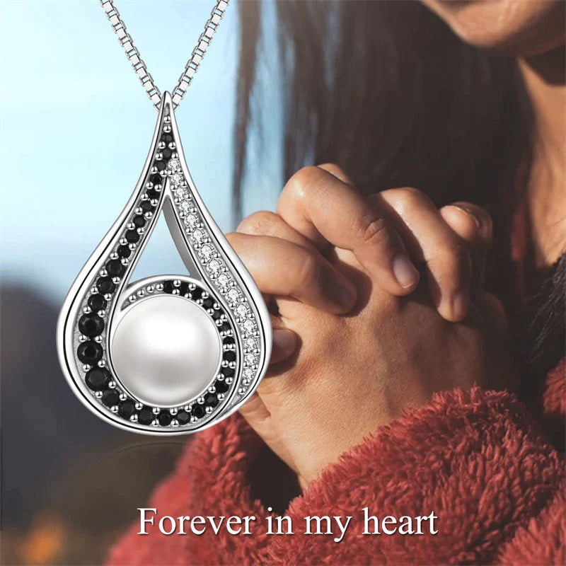 Sterling Silver Pearl Urn Necklace for Ashes