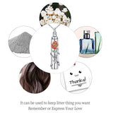 Sterling Silver Rose Flower Urn Necklace for Ashes