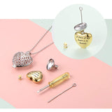 Sterling Silver TearDangle Love Heart Angel Wing Cylinder Cross Urn Necklace for Ashes