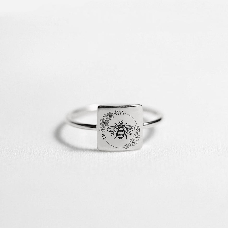 Sterling Silver Hummingbird Bee Phoenix Cardinal Ring