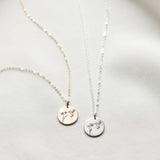 Sterling Silver Personalized Birth Flower Hummingbird Pendant Necklace