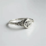 Sterling Silver Personalized Birth Flower Ring