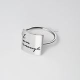 Sterling Silver Inspirational Ring Personalized Customizable Ring