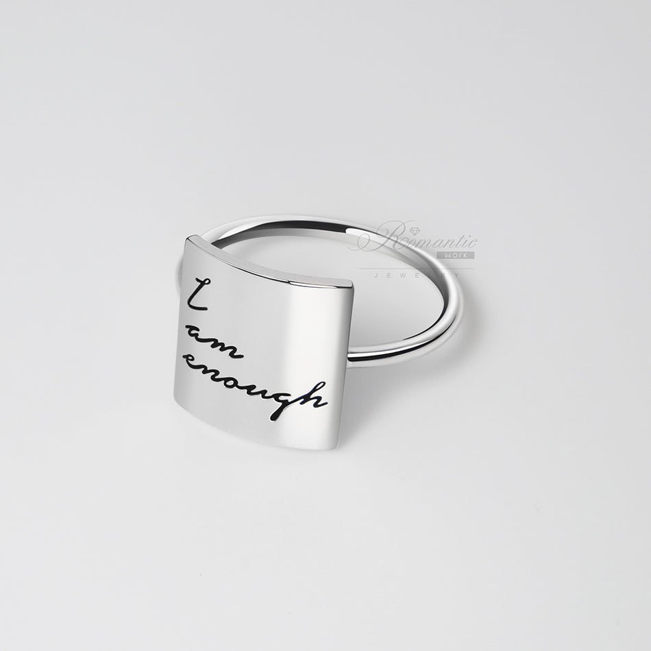 Sterling Silver Inspirational Ring Personalized Customizable Ring