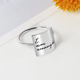Sterling Silver Inspirational Ring Personalized Customizable Ring