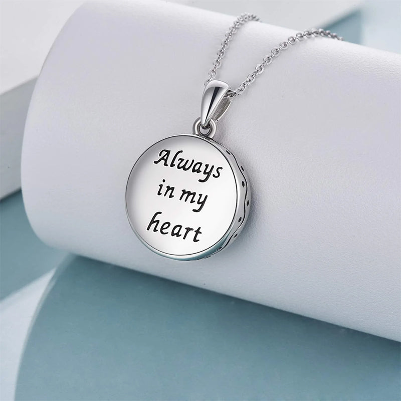 Sterling Silver Tree of Life Urn Necklaces Abalone Opal Shell Cremation Jewelry for Ashes