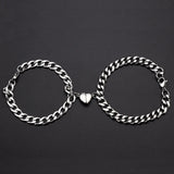 Couples Bracelet Set Magnet Heart Bracelet For Women Men Valentine's Day Gift