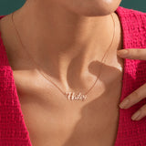 Sterling Silver Personalized Name Pendant Necklace