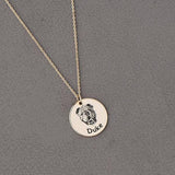Personalized Necklace Custom Pet Lovers Dog Jewelry Pet Portrait Gift Dog Necklace Memorial Gift For Dog Mom Pet Photo Necklace