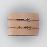 Sterling Silver Personalized Family Birthstone Bracelet