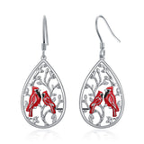 Cardinal Earrings for Women Sterling Silver Animals Dangle Drop Earrings Jewelry Gifts for Girls