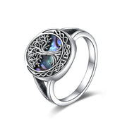 Tree of Life Rings Sterling Silver Celtic Knot Tree of Life Rings Family Tree Jewelry Gifts for Women