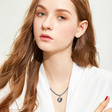 Sterling Silver Heart Shape Tear Dangle Urn Necklace for Ashes