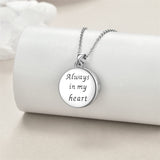 Mountain Range Urn Necklace for Ashes Sterling Silver Crystal Mountain Pendant Necklace Nature Jewelry Gift for Women