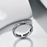 Sterling Silver Evil Eye Spinner Ring