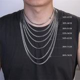 Sterling Silver Cross Pendent for Men With Stainless Steel Cuban Link Pendant Necklace