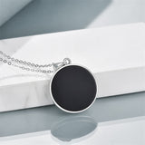 Sterling Silver Black Onyx Abalone Shell Tree of Life Celtic Knot Pendant Necklace