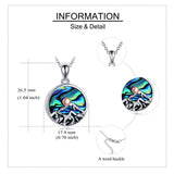 Mountain Range Urn Necklace for Ashes Sterling Silver Crystal Mountain Pendant Necklace Nature Jewelry Gift for Women