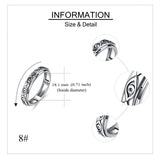 Sterling Silver Evil Eye Spinner Ring