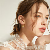 Sterling Silver Sunflower Flower Dangle Earring