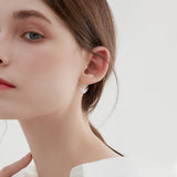 Sterling Silver Highland Cow Leverback  Earrings