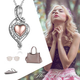 Sterling Silver Grandma Infinity Love Heart Urn Necklace for Ashes