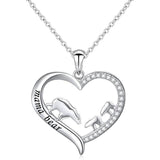 Sterling Silver For Mom Necklace Mothers Day Gift Mama Bear Pendant Necklace or Bracelet for Mum Animal necklace DAOCHONG 2 cubs