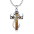 The Symbolism and Style of a Men’s Tiger Eye Fish Hook Cross Pendant Necklace